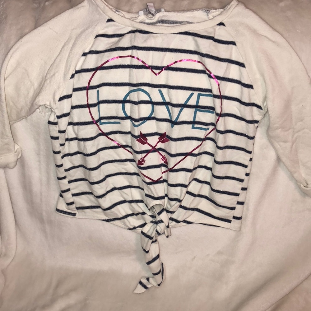 love crop tee